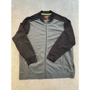 Foundry Supply Co. Men's Full-Zip Jacket Gray Black Cotton Blend Size 3XLT